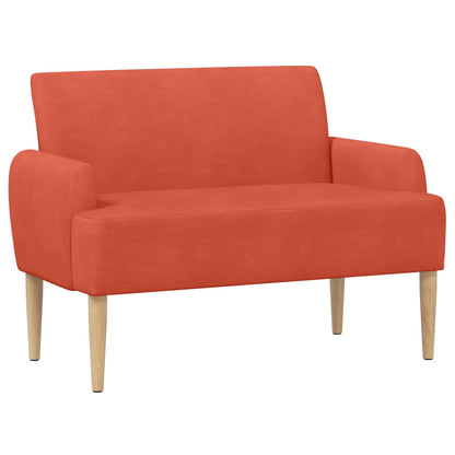 Loungebank met knopencomfort Rood-oranje 116 x 67 x 81 cm