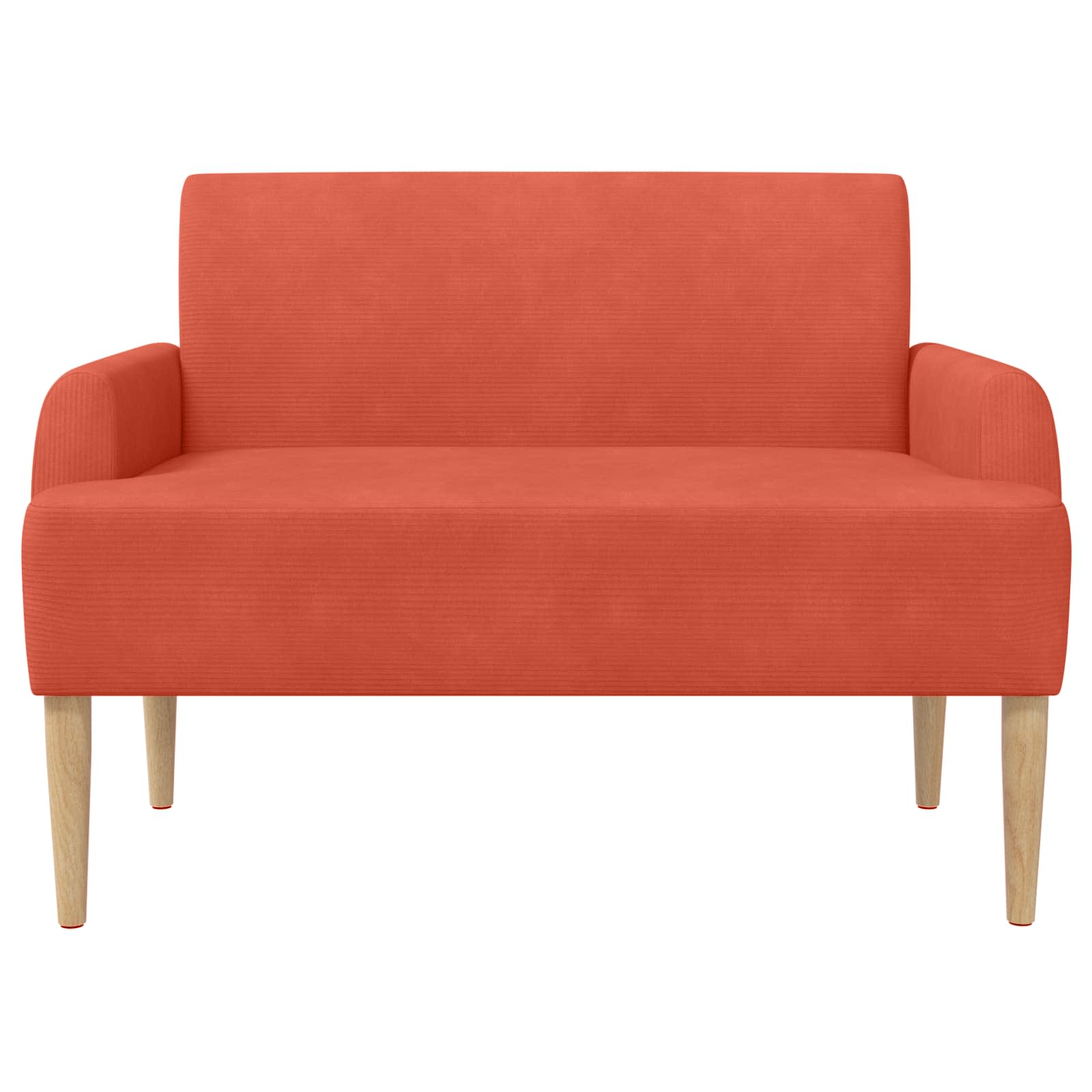 Loungebank met knopencomfort Rood-oranje 116 x 67 x 81 cm