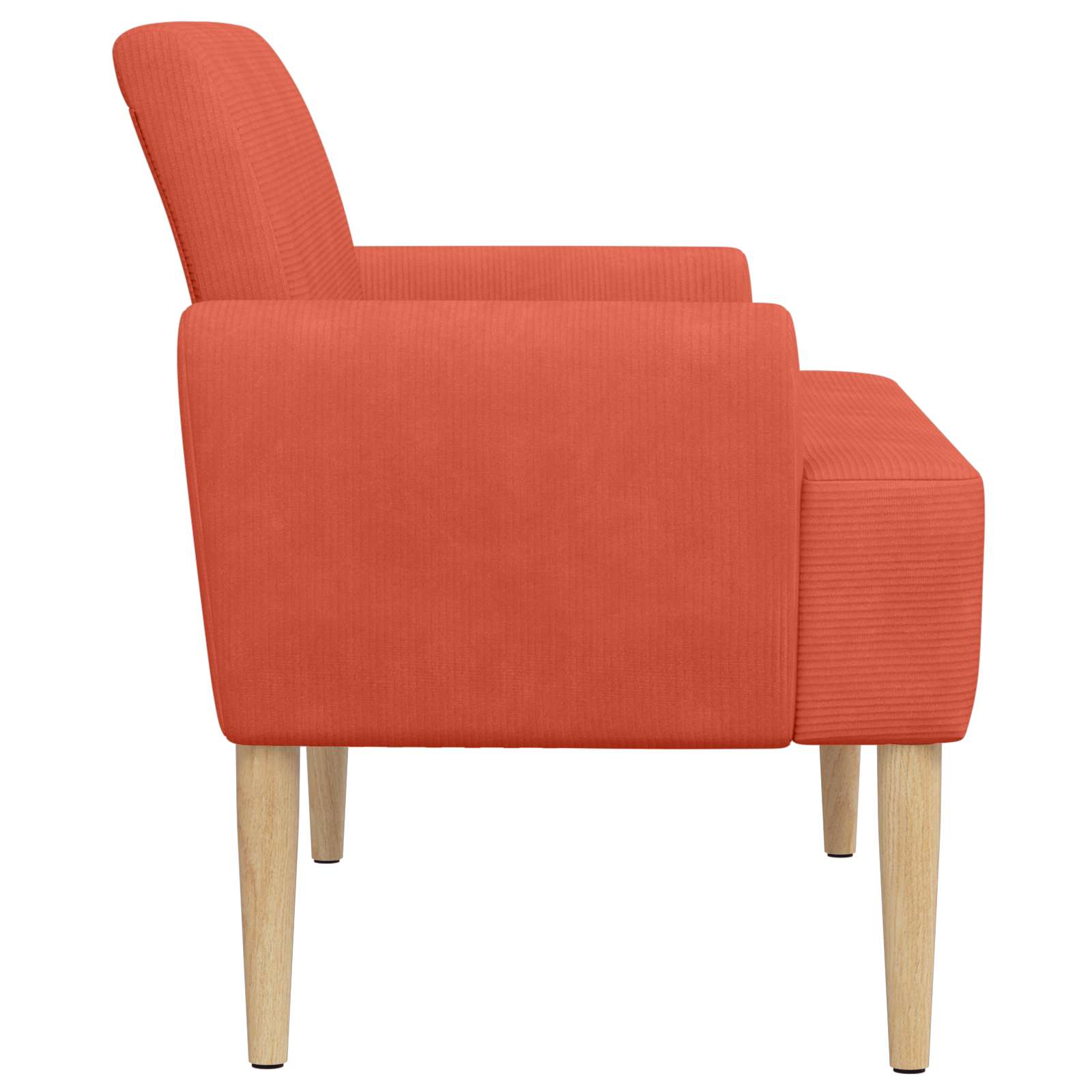 Loungebank met knopencomfort Rood-oranje 116 x 67 x 81 cm