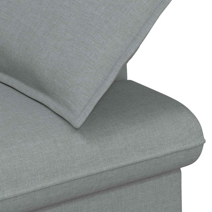 Loungebank met knopencomfort Lichtgrijs 111 x 68 x 80 cm Stof