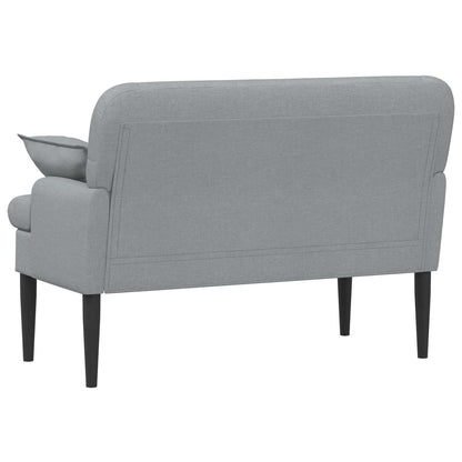 Loungebank met knopencomfort Lichtgrijs 111 x 68 x 80 cm Stof