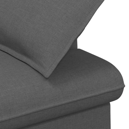 Loungebank met knopencomfort Donkergrijs 111 x 68 x 80 cm Stof