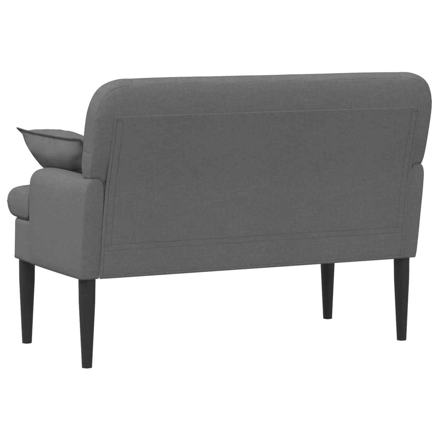 Loungebank met knopencomfort Donkergrijs 111 x 68 x 80 cm Stof