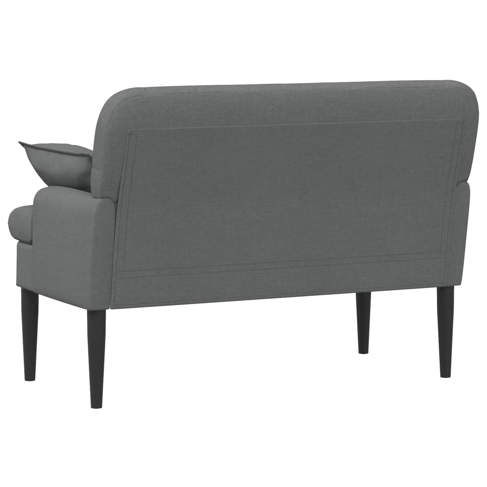 Loungebank met knopencomfort Donkergrijs 111 x 68 x 80 cm Stof