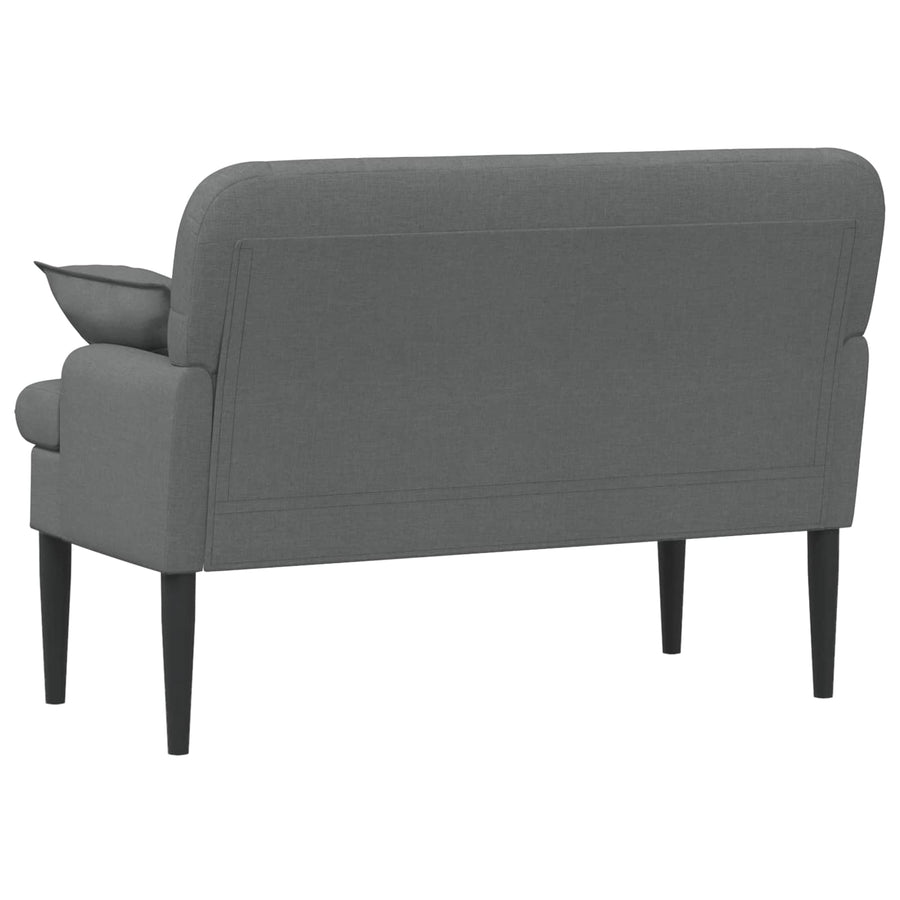 Loungebank met knopencomfort Donkergrijs 111 x 68 x 80 cm Stof