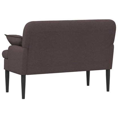 Loungebank met knopencomfort Donkerbruin 111 x 68 x 80 cm Stof