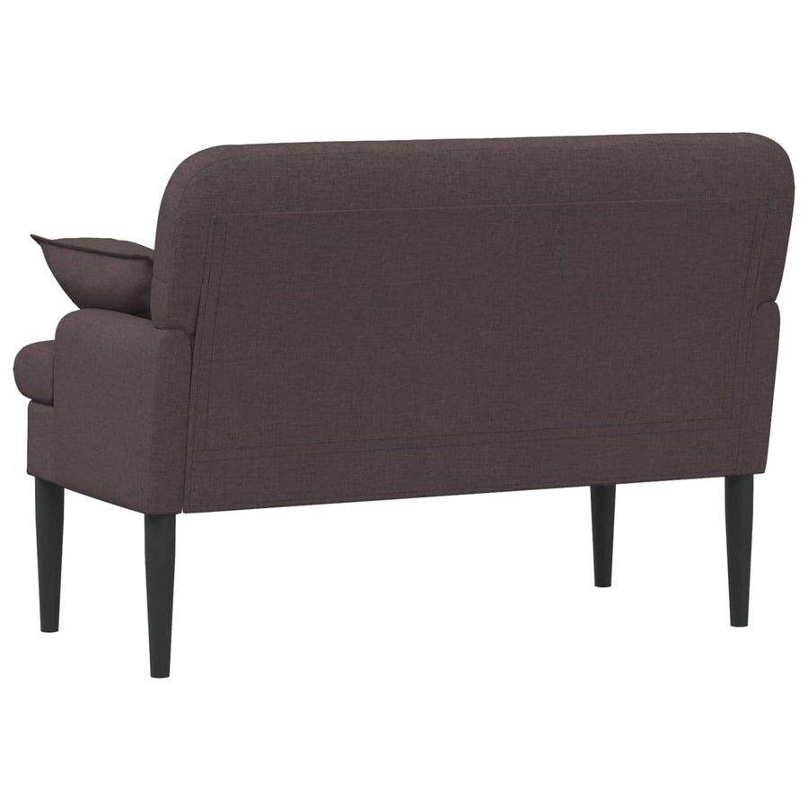 Loungebank met knopencomfort Donkerbruin 111 x 68 x 80 cm Stof