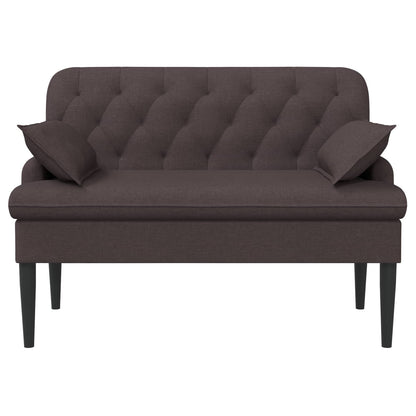 Loungebank met knopencomfort Donkerbruin 111 x 68 x 80 cm Stof