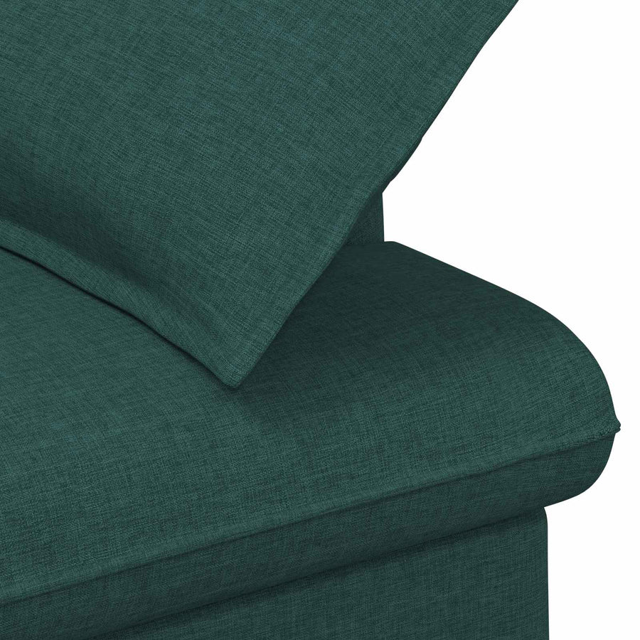 Loungebank met knopencomfort Donkergroen 111 x 68 x 80 cm Stof