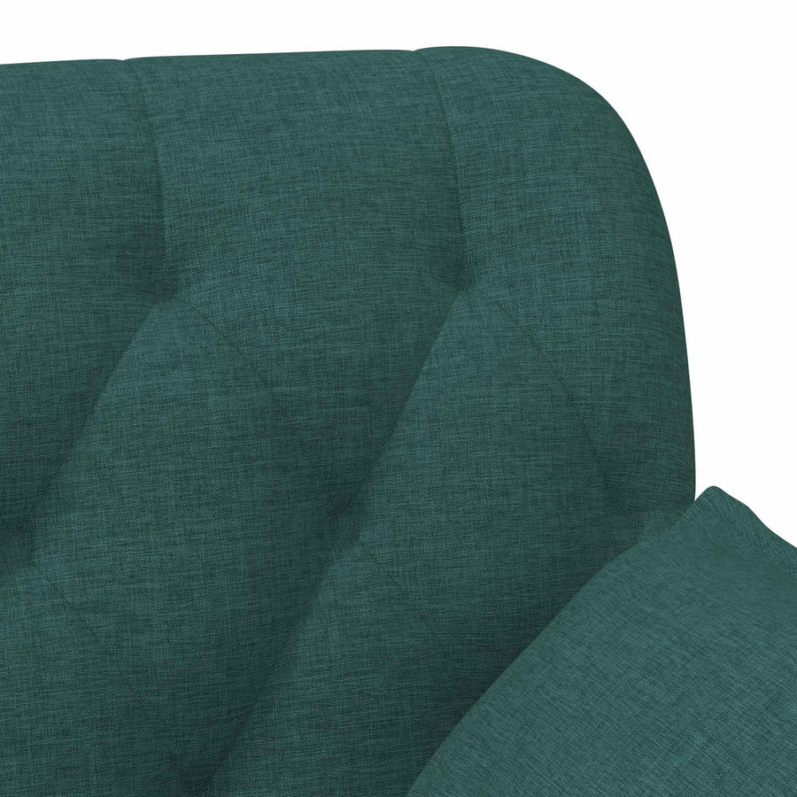 Loungebank met knopencomfort Donkergroen 111 x 68 x 80 cm Stof