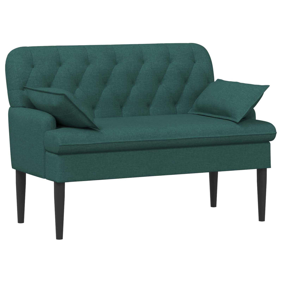 Loungebank met knopencomfort Donkergroen 111 x 68 x 80 cm Stof