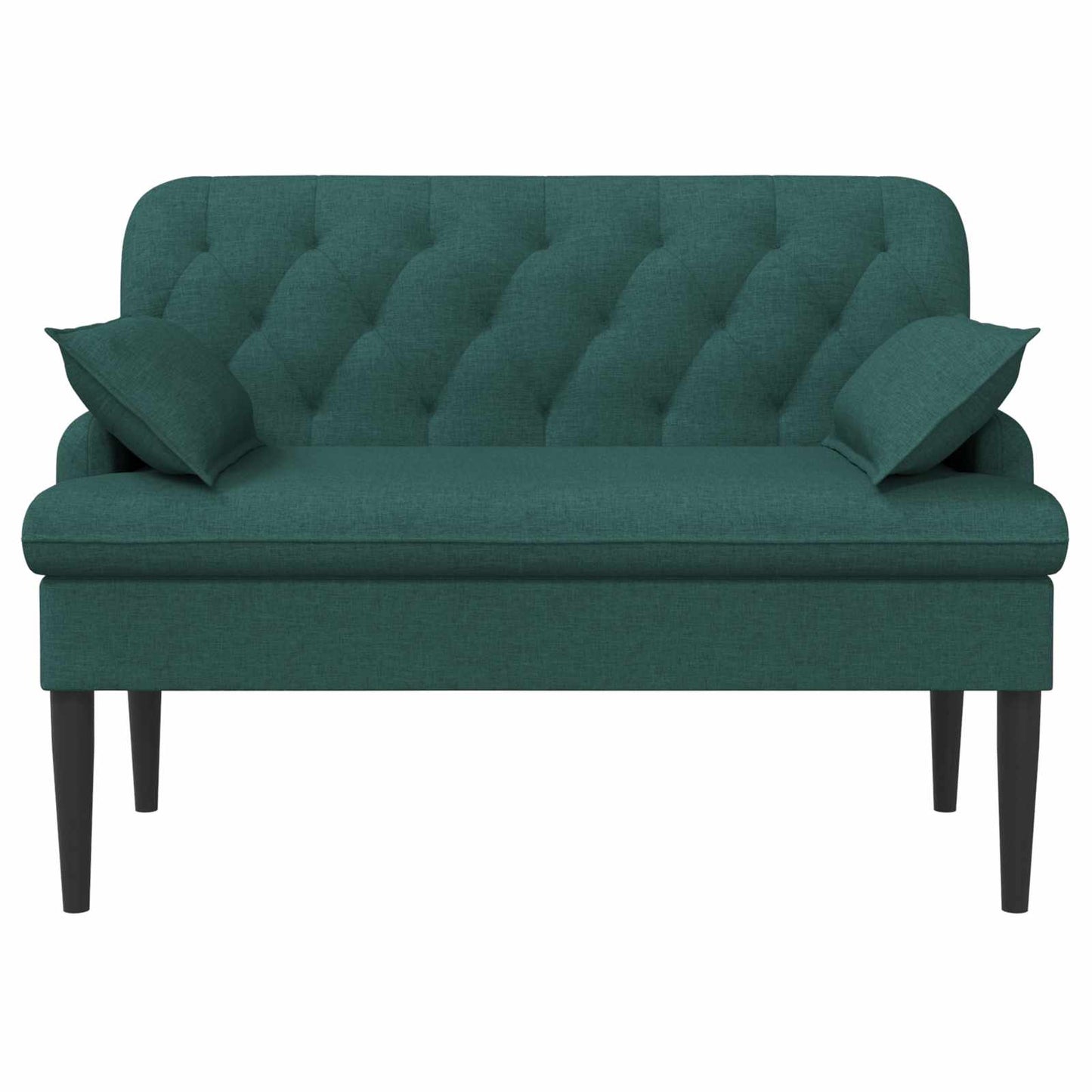 Loungebank met knopencomfort Donkergroen 111 x 68 x 80 cm Stof