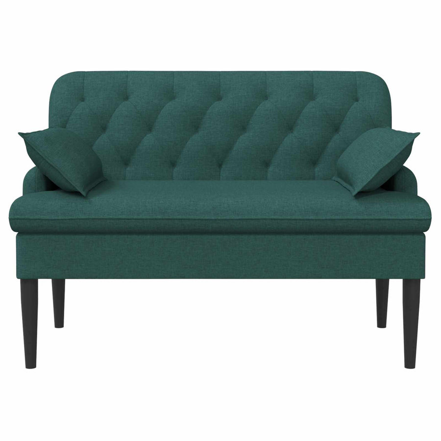 Loungebank met knopencomfort Donkergroen 111 x 68 x 80 cm Stof