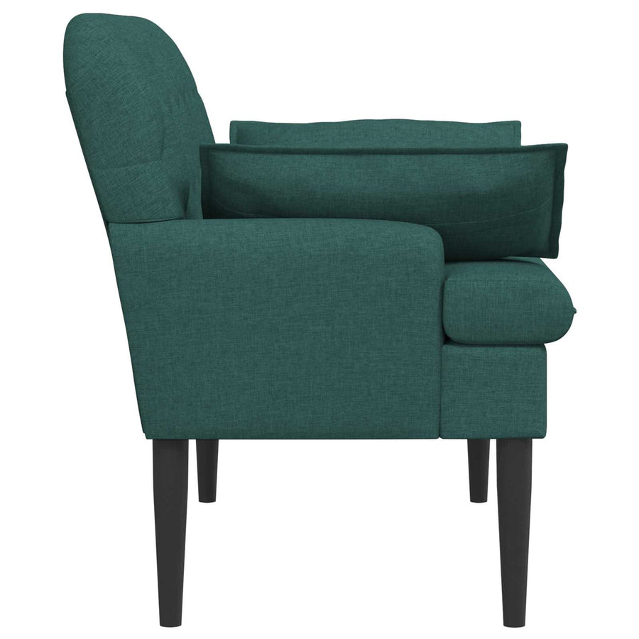 Loungebank met knopencomfort Donkergroen 111 x 68 x 80 cm Stof