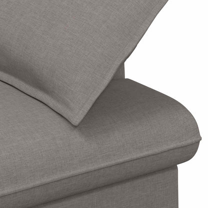 Loungebank met knopencomfort Taupe 111 x 68 x 80 cm Stof