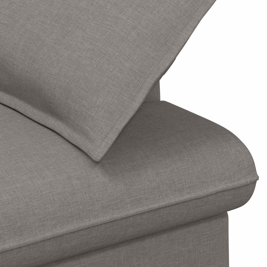 Loungebank met knopencomfort Taupe 111 x 68 x 80 cm Stof