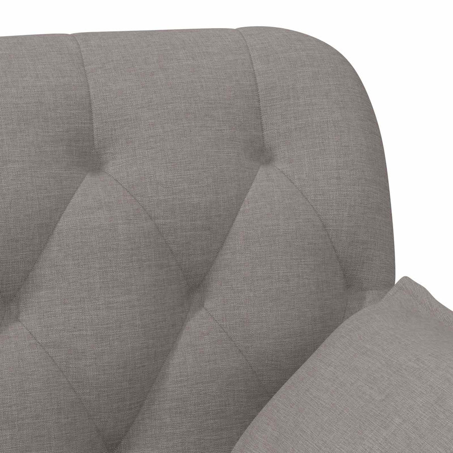 Loungebank met knopencomfort Taupe 111 x 68 x 80 cm Stof