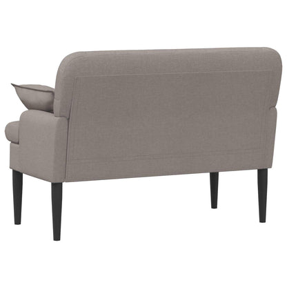 Loungebank met knopencomfort Taupe 111 x 68 x 80 cm Stof