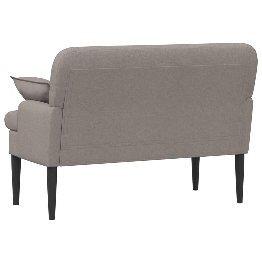 Loungebank met knopencomfort Taupe 111 x 68 x 80 cm Stof