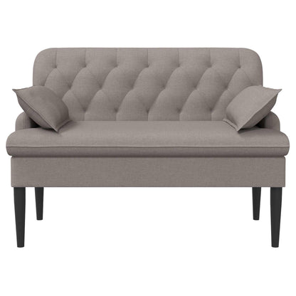 Loungebank met knopencomfort Taupe 111 x 68 x 80 cm Stof
