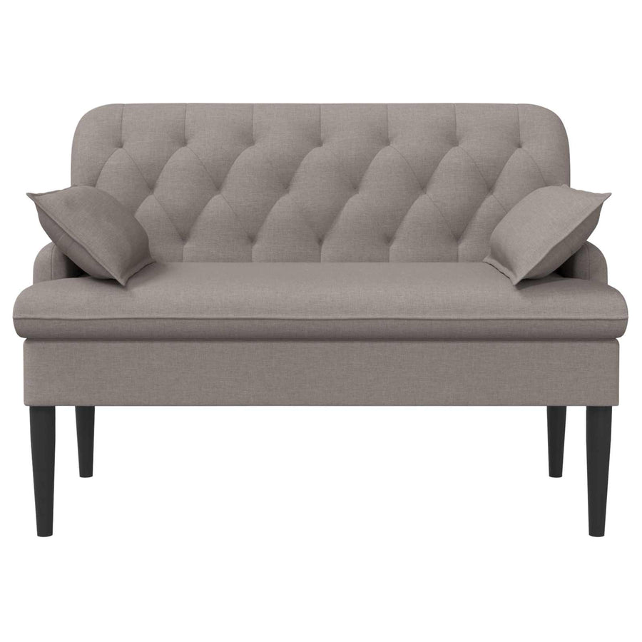 Loungebank met knopencomfort Taupe 111 x 68 x 80 cm Stof