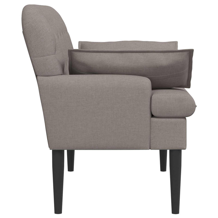 Loungebank met knopencomfort Taupe 111 x 68 x 80 cm Stof