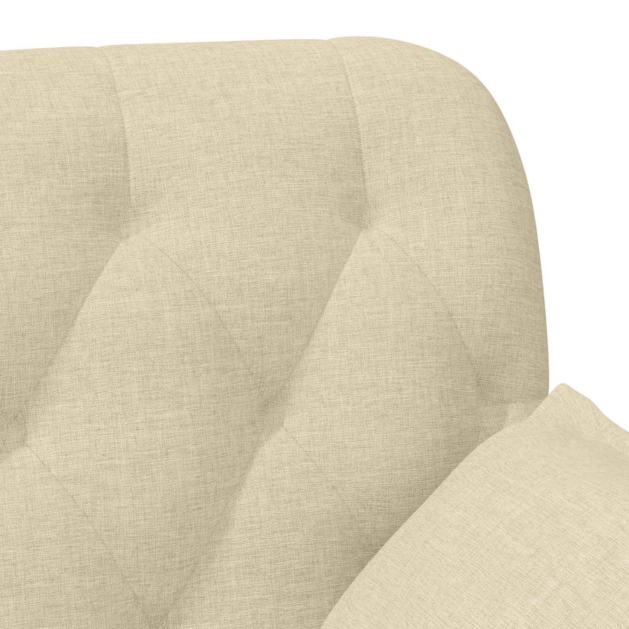 Loungebank met knopencomfort Crèmekleurig 111 x 68 x 80 cm Stof
