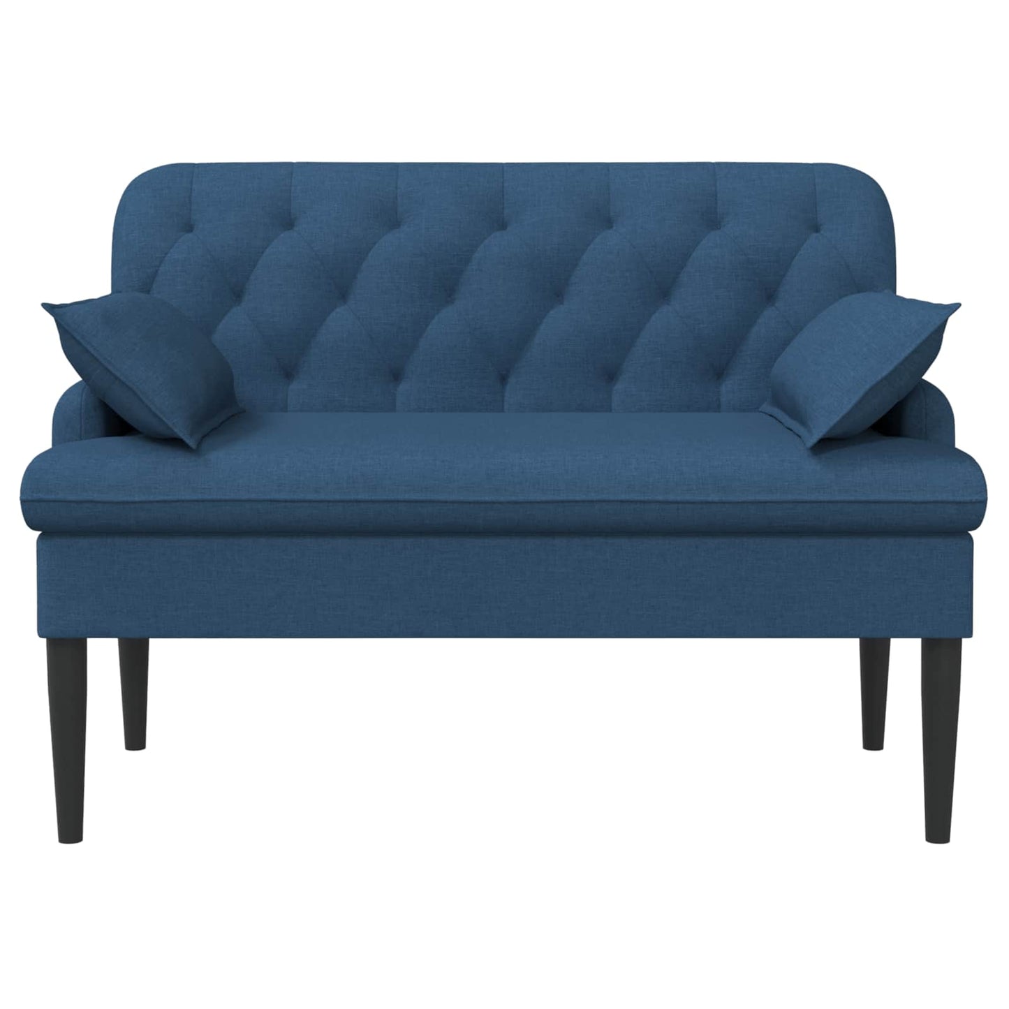Loungebank met knopencomfort Blauw 111 x 68 x 80 cm Stof