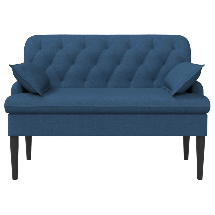Loungebank met knopencomfort Blauw 111 x 68 x 80 cm Stof