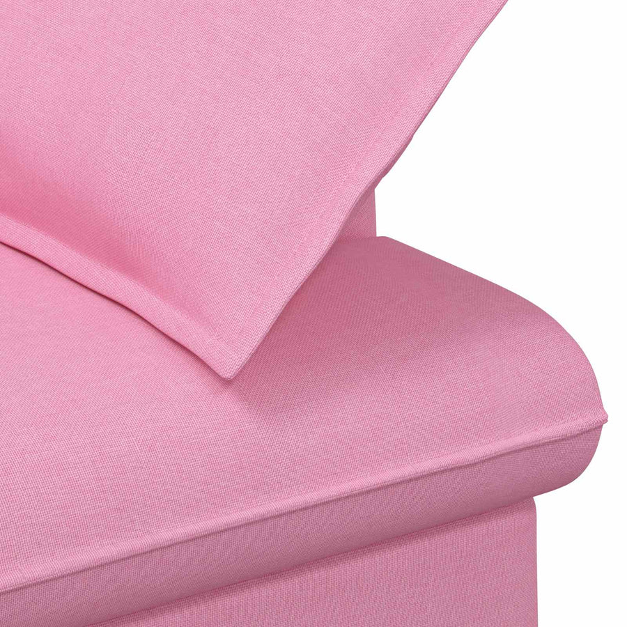 Loungebank met knopencomfort Roze 111 x 68 x 80 cm Stof