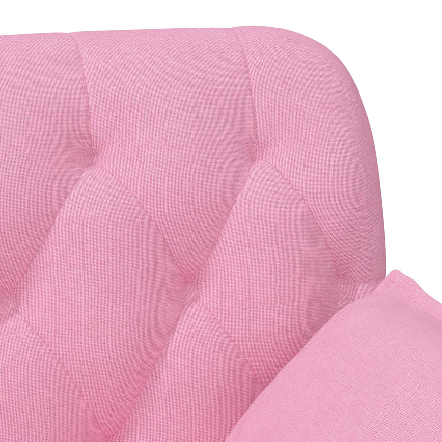 Loungebank met knopencomfort Roze 111 x 68 x 80 cm Stof