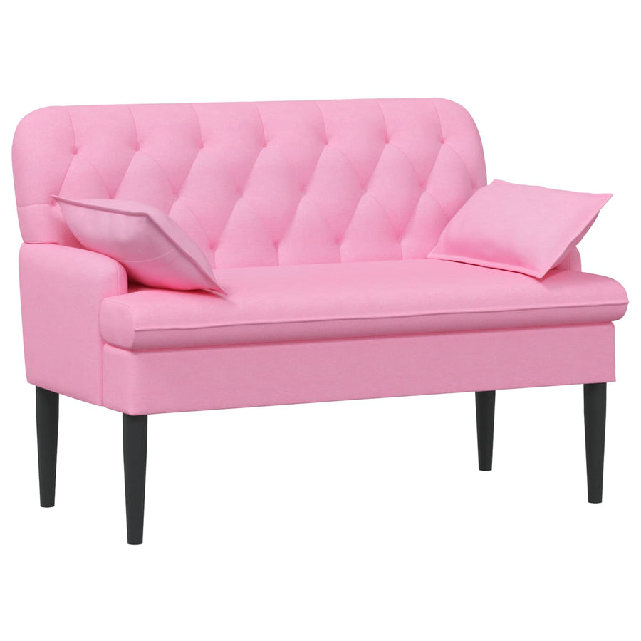 Loungebank met knopencomfort Roze 111 x 68 x 80 cm Stof