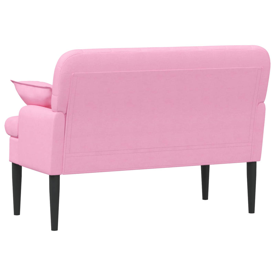 Loungebank met knopencomfort Roze 111 x 68 x 80 cm Stof