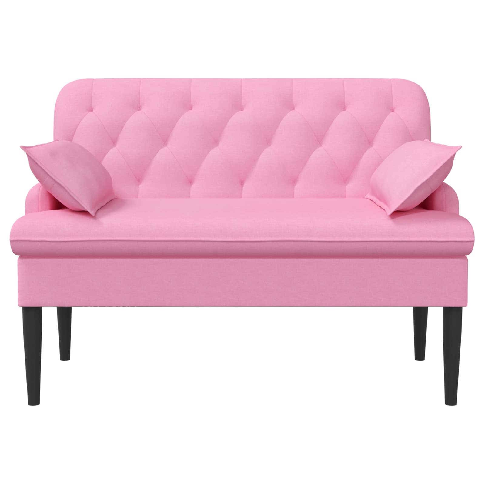Loungebank met knopencomfort Roze 111 x 68 x 80 cm Stof