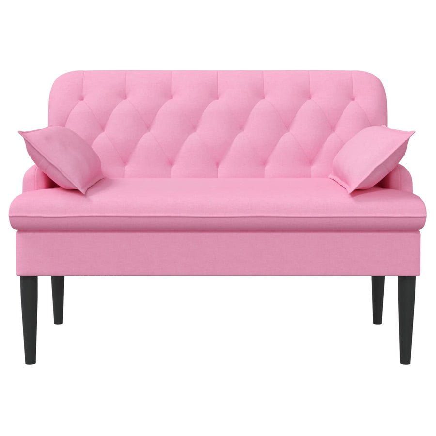 Loungebank met knopencomfort Roze 111 x 68 x 80 cm Stof