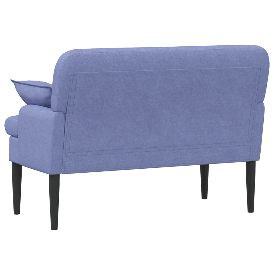 Loungebank met knopencomfort Jeans Blauw 111 x 68 x 80 cm Stof