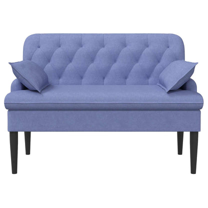 Loungebank met knopencomfort Jeans Blauw 111 x 68 x 80 cm Stof