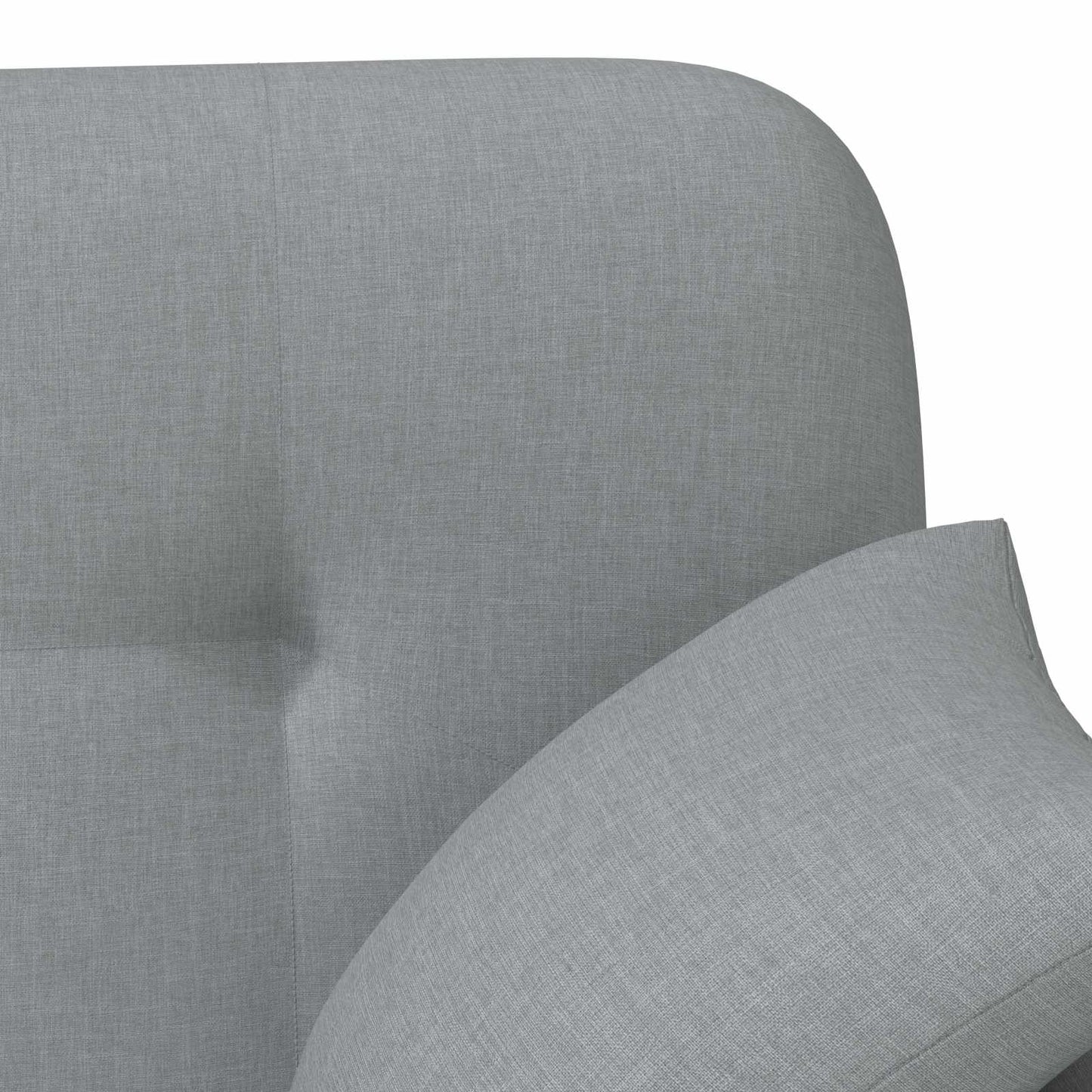 Loungebank met knopencomfort Lichtgrijs 120 x 65 x 79 cm Stof