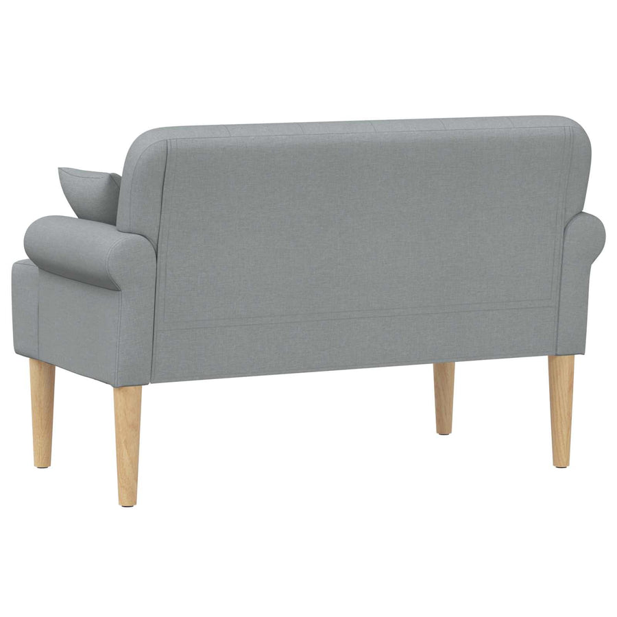 Loungebank met knopencomfort Lichtgrijs 120 x 65 x 79 cm Stof