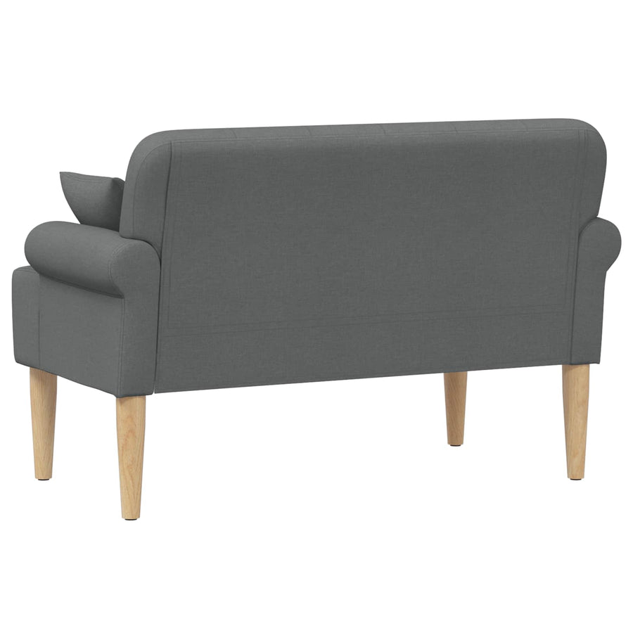 Loungebank met knopencomfort Donkergrijs 120 x 65 x 79 cm Stof