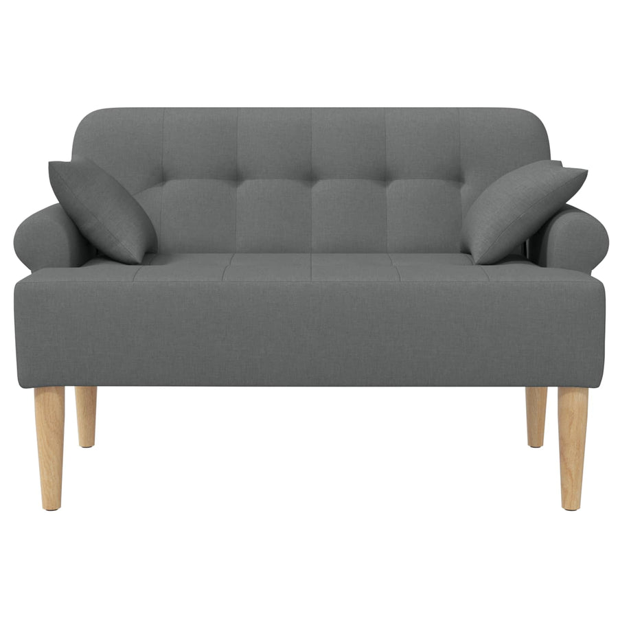 Loungebank met knopencomfort Donkergrijs 120 x 65 x 79 cm Stof