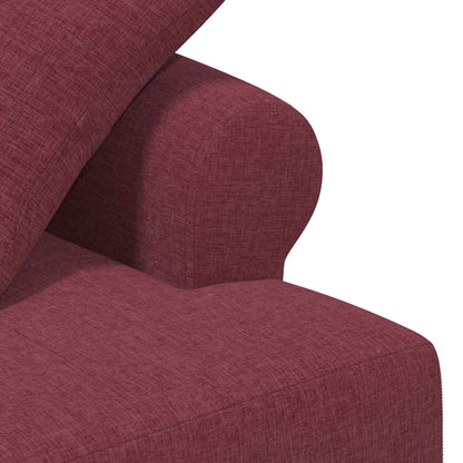 Loungebank met knopencomfort Wijnrood 120 x 65 x 79 cm Stof