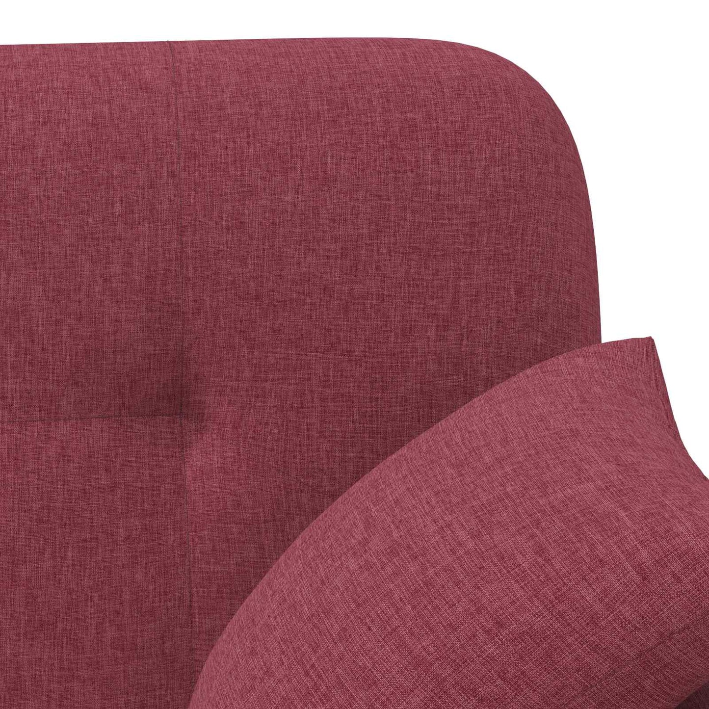 Loungebank met knopencomfort Wijnrood 120 x 65 x 79 cm Stof