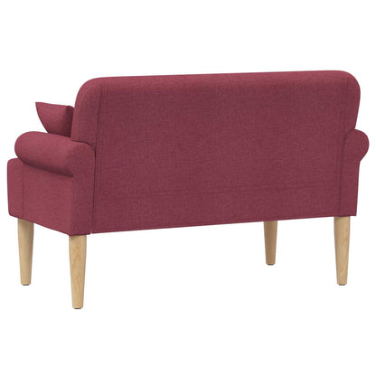 Loungebank met knopencomfort Wijnrood 120 x 65 x 79 cm Stof