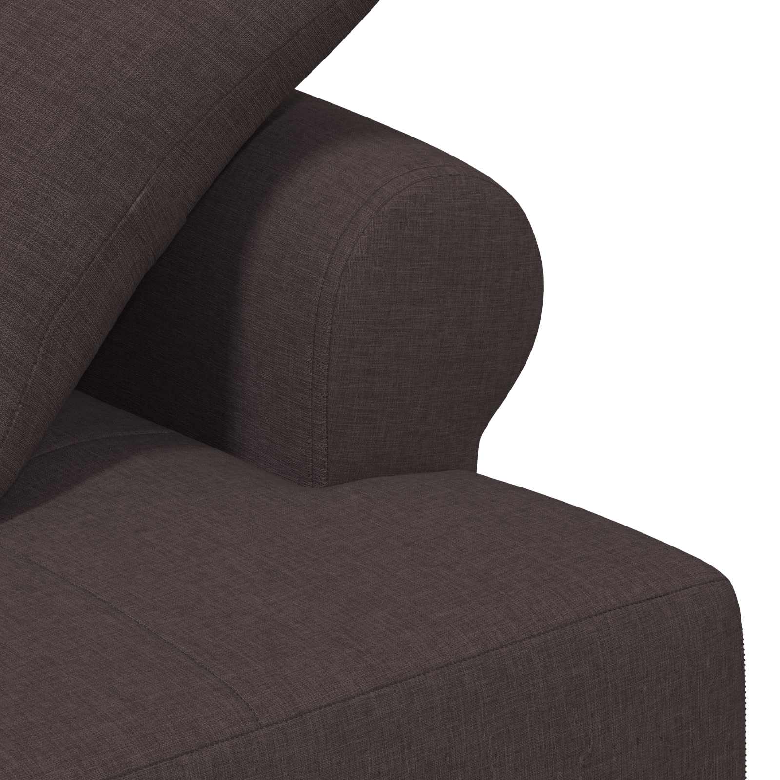 Loungebank met knopencomfort Donkerbruin 120 x 65 x 79 cm Stof