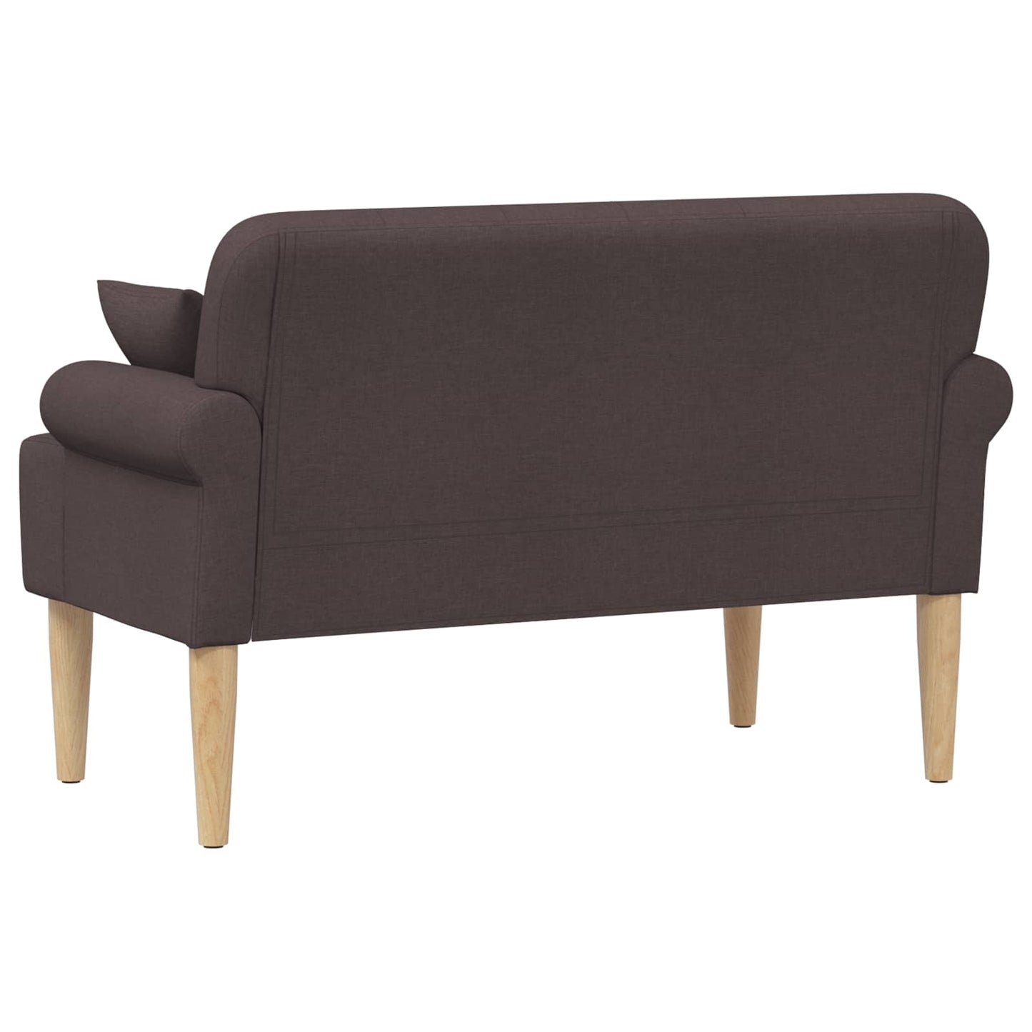 Loungebank met knopencomfort Donkerbruin 120 x 65 x 79 cm Stof