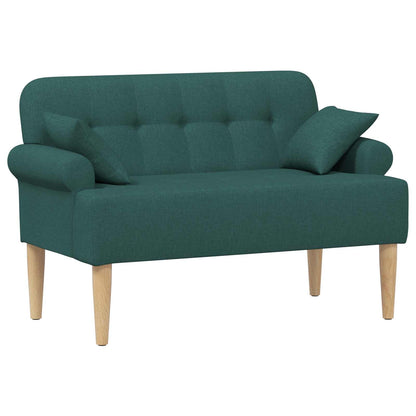 Loungebank met knopencomfort Donkergroen 120 x 65 x 79 cm Stof