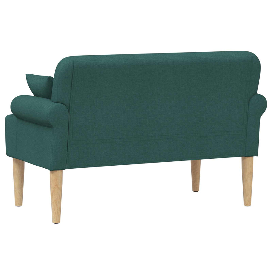 Loungebank met knopencomfort Donkergroen 120 x 65 x 79 cm Stof