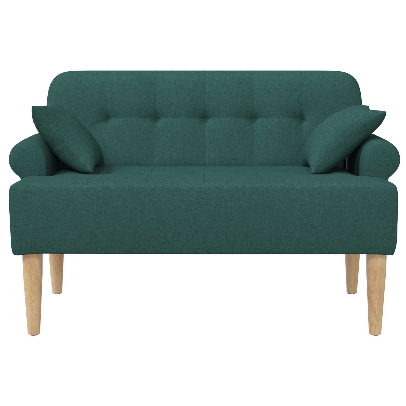 Loungebank met knopencomfort Donkergroen 120 x 65 x 79 cm Stof