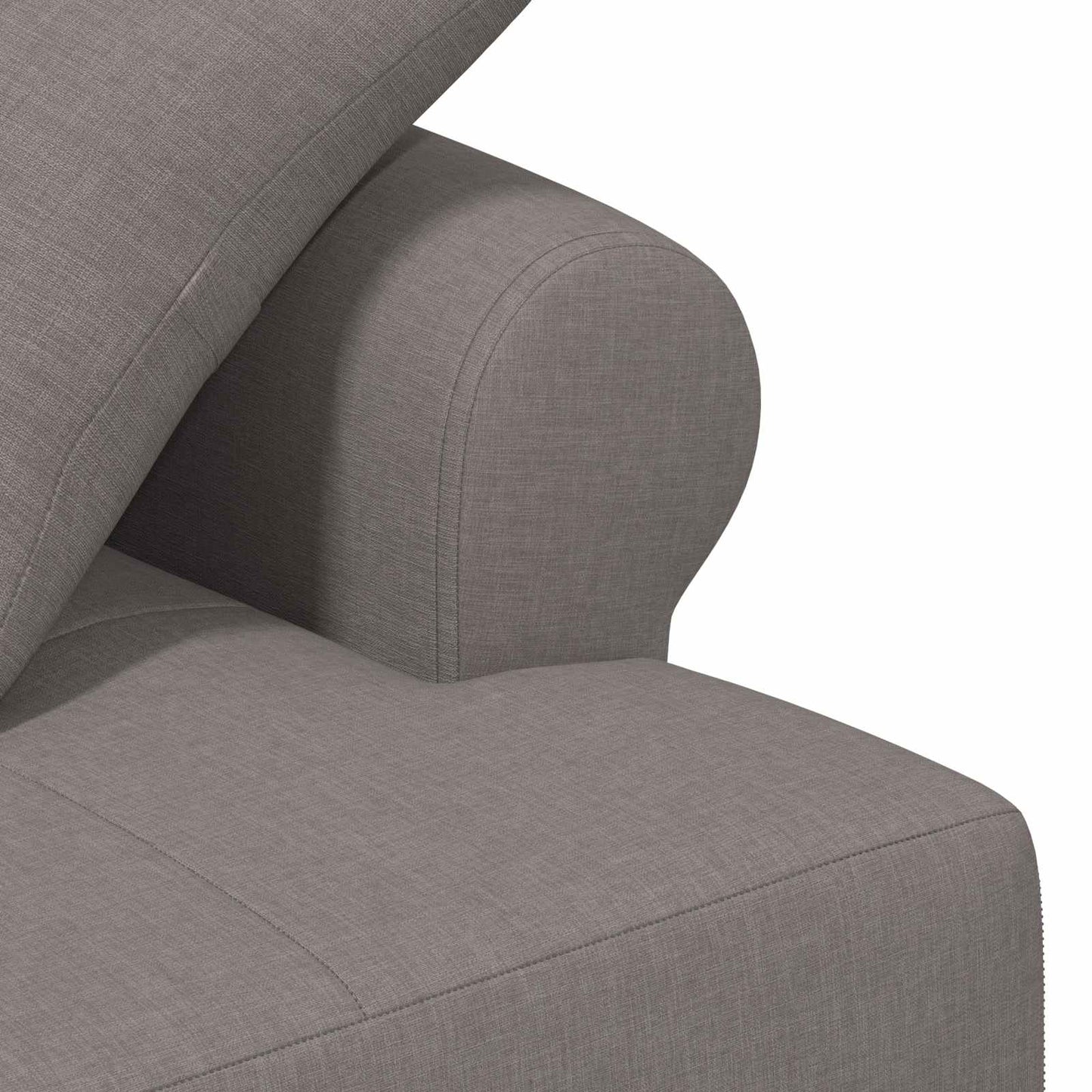 Loungebank met knopencomfort Taupe 120 x 65 x 79 cm Stof